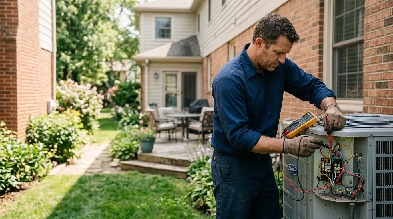 HVAC technician working near Ontario, WI